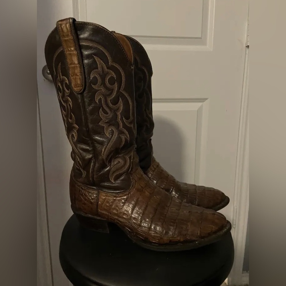 Nocona Gold Label Caiman Boots